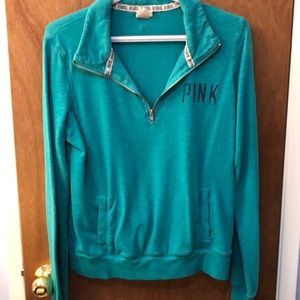 Pink Pullover Zip Up